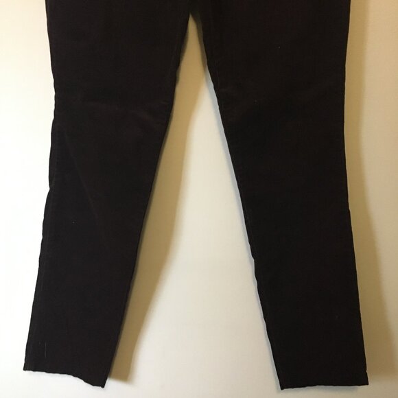 Second Yoga Canadian Made Wine Coloured Slim Fit Corduroy Pants - Picture 4 of 14